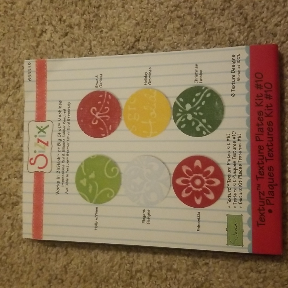 Sizzix Texturz Texture Plates kit #10.